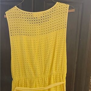 Summer yellow and eyelets?? You guessed it SUMMER and this is the perfect dress!